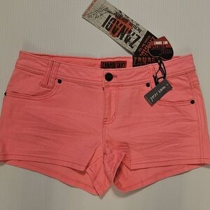 NWT Zanadi Women's Pink Denim Shorts Size 11